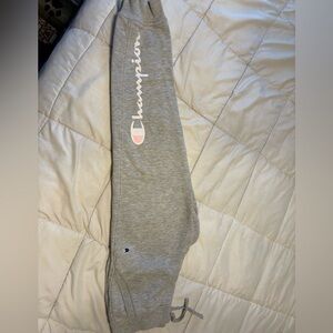Gray champion joggers large